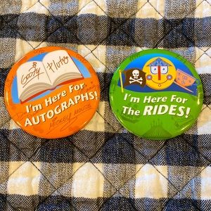 NWOT Disneys I’m here for buttons